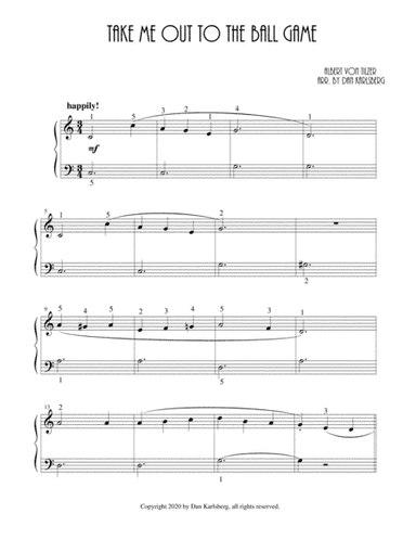 Take Me Out to the Ball Game (arr. Dan Karlsberg)