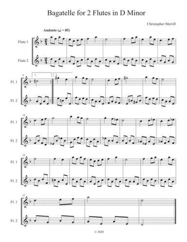 Bagatelle in D Minor