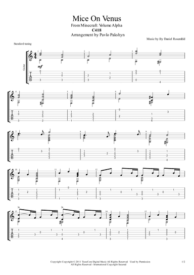 Mice On Venus (arr. Pavlo Pakshyn)