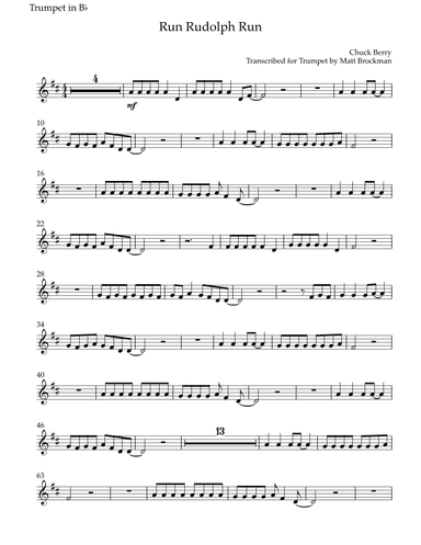 Run Rudolph Run (arr. Matt Brockman)
