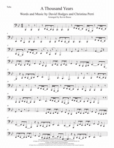 A Thousand Years (arr. Kevin Busse)