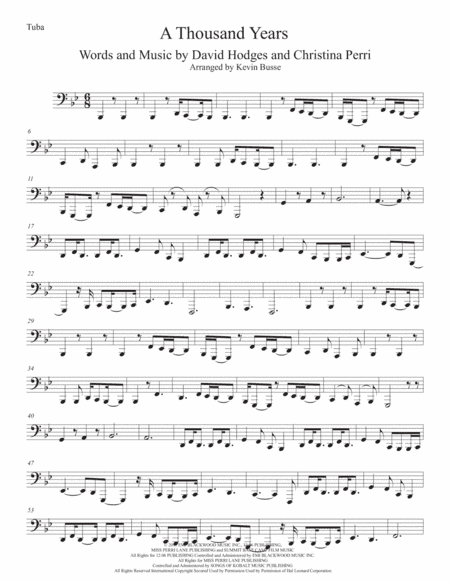 A Thousand Years (arr. Kevin Busse)