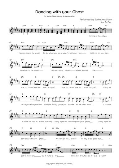 Dancing With Your Ghost (arr. Arr. Ed.CAL)
