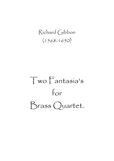 Two Fantasias (arr. Spence Bundy)