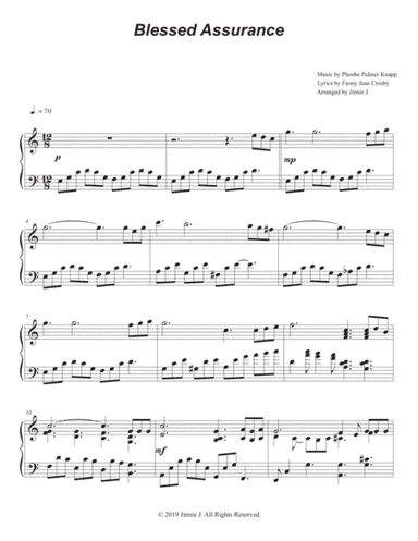 Blessed Assurance (Piano Hymn Arrangement) (arr. Jinnie J)