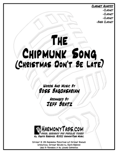 The Chipmunk Song (arr. Jeff Bratz)