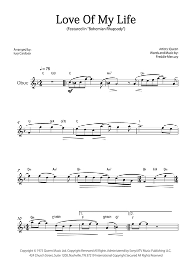 Love Of My Life (arr. Iury Cardoso)