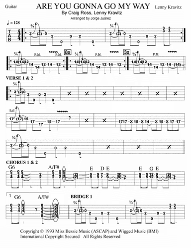 Are You Gonna Go My Way (arr. Georgie Guitar)