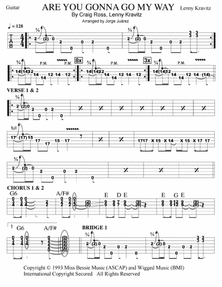 Are You Gonna Go My Way (arr. Georgie Guitar)
