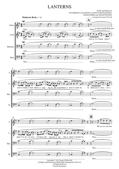Lanterns (arr. Aaron Powell)