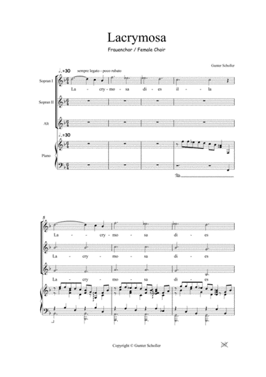 LACRYMOSA   Female Choir