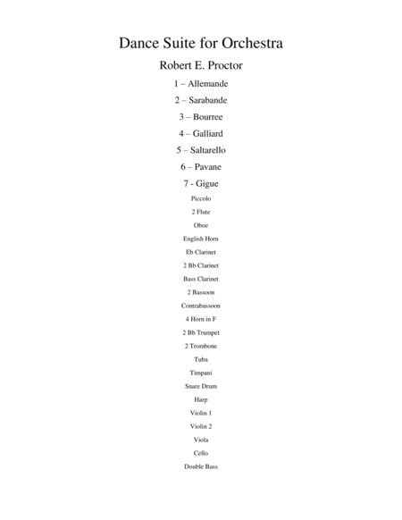 Dance Suite for Orchestra