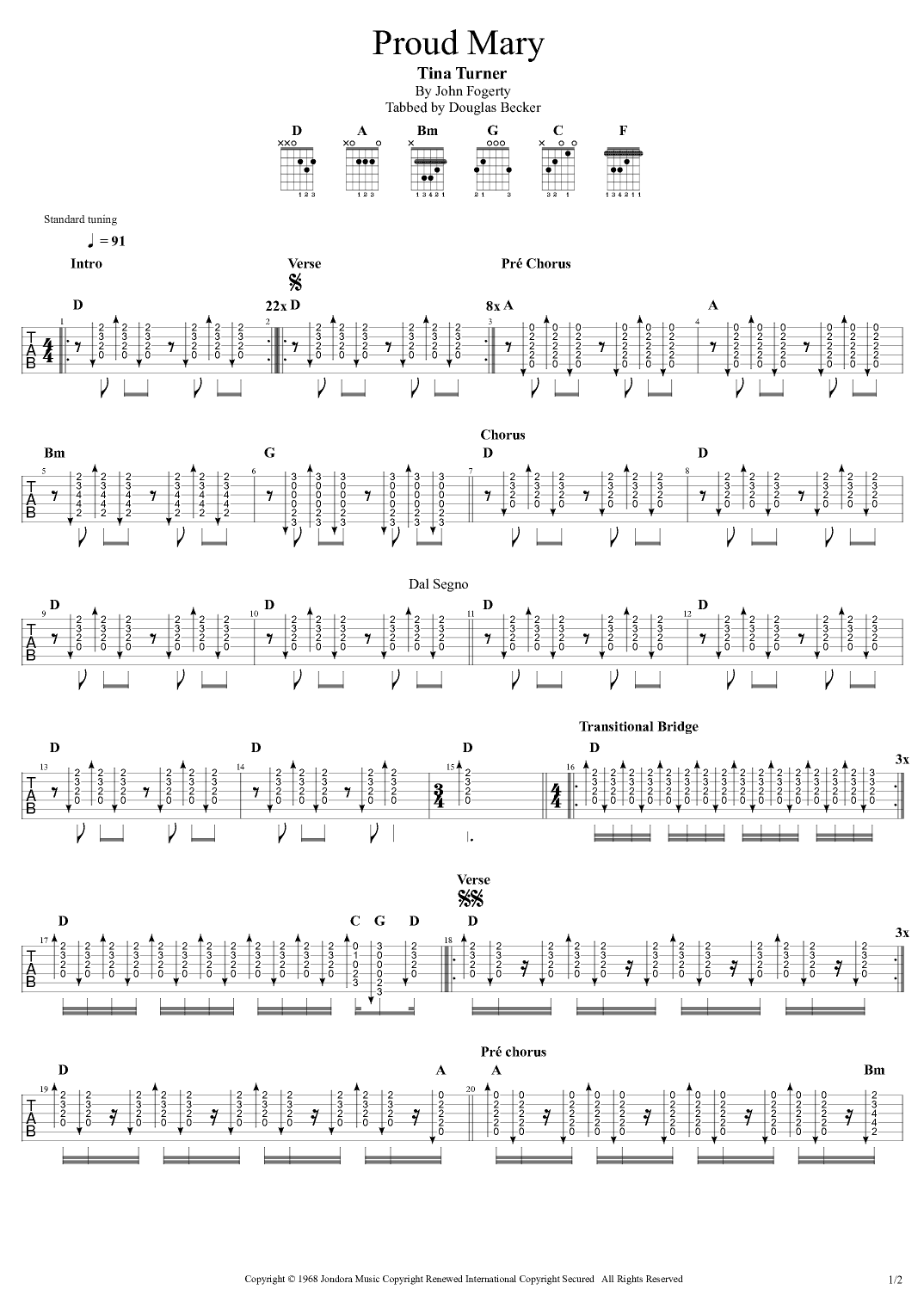 Proud Mary (arr. Douglas Becker)