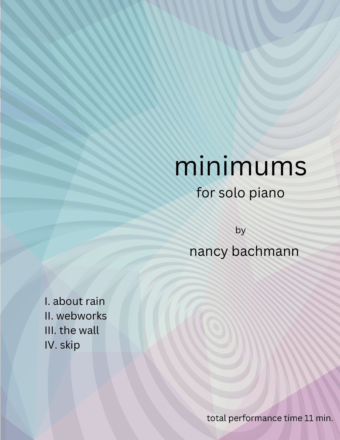 Minimums for Solo Piano