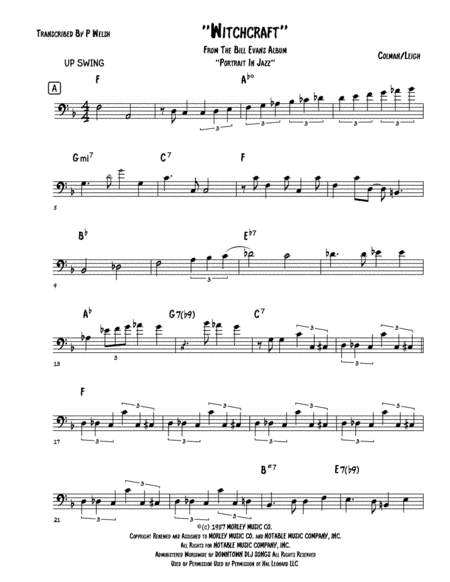 Witchcraft (arr. P Welsh)