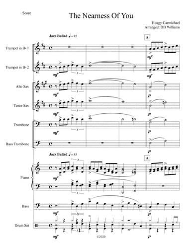 The Nearness Of You (arr. DB Williams)
