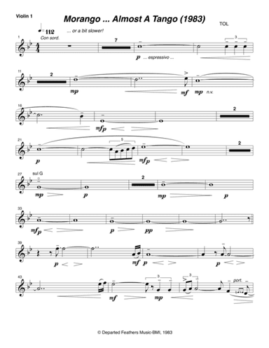 Morango ... almost a tango (1983) violin 1