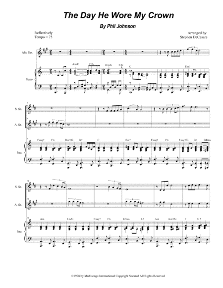 The Day He Wore My Crown (arr. Stephen DeCesare)
