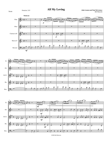 All My Loving (arr. Bill Malcolm)