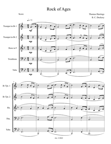 Rock of Ages (Brass Quintet) (arr. B. C. Dockery)