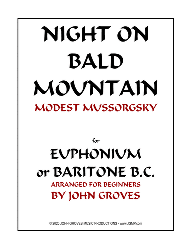 Night On Bald Mountain - Euphonium / Baritone B.C. (Beginner) (arr. John Groves)