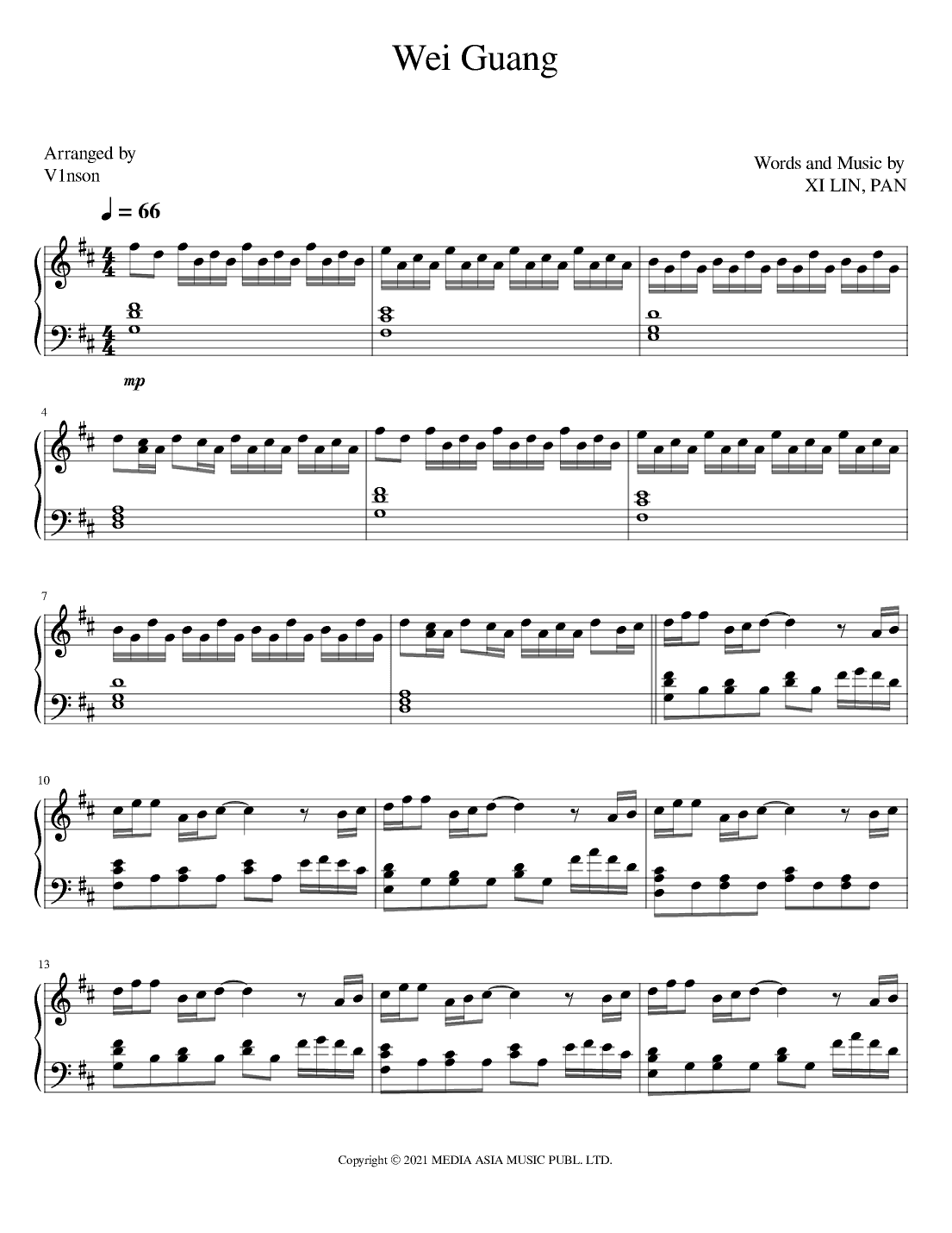 Wei Guang (arr. V1nson)