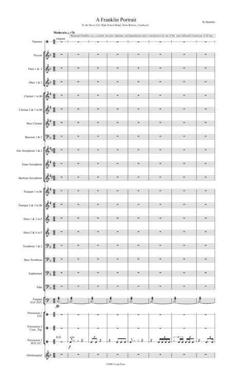 A Franklin Portrait for Concert Band