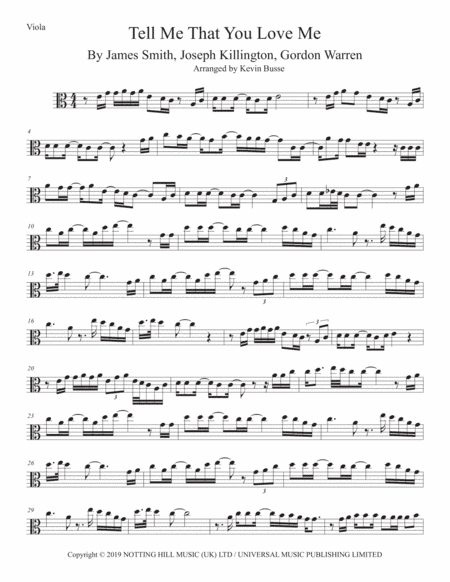 Tell Me That You Love Me (arr. Kevin Busse)