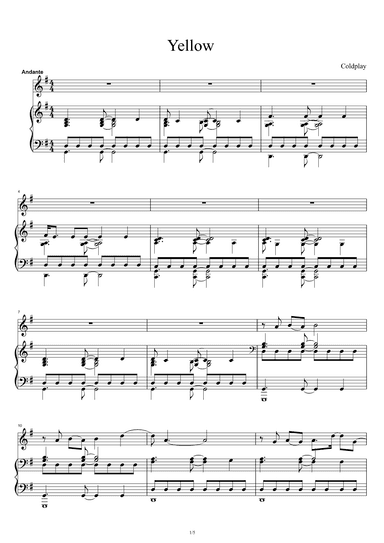 Yellow (arr. Coldplay)