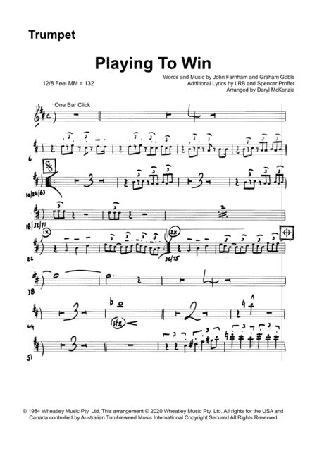 Playing To Win (arr. Daryl McKenzie)