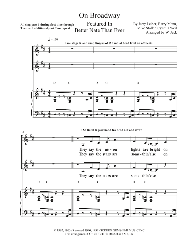 On Broadway (arr. W. Jack)