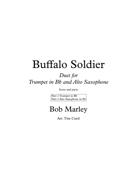Buffalo Soldier (arr. Tim Curd.)