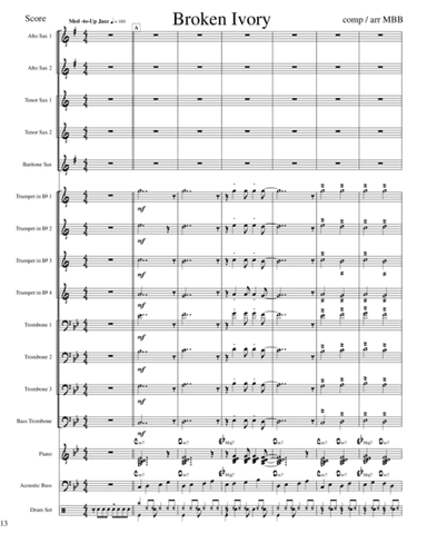 "Broken Ivory" from the Michael BB Quartet CD "Guided Tour"
