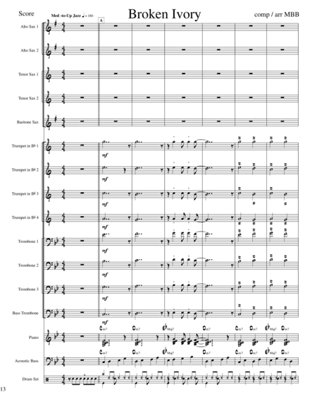 "Broken Ivory" from the Michael BB Quartet CD "Guided Tour"