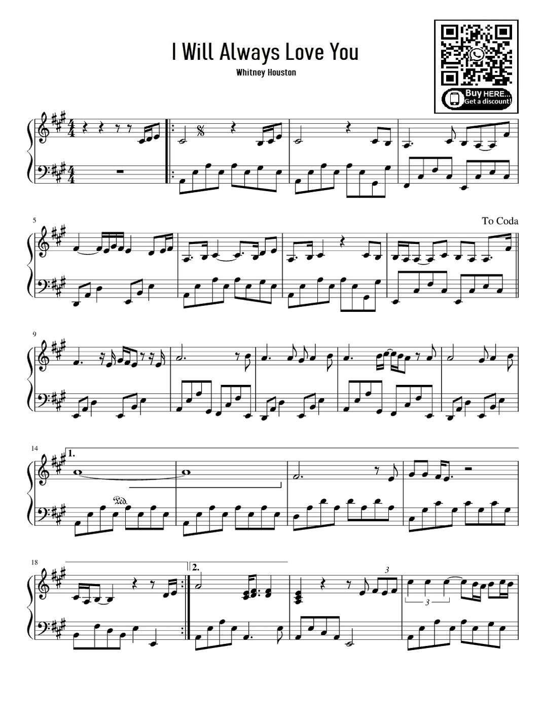 I Will Always Love You (arr. eduardo)