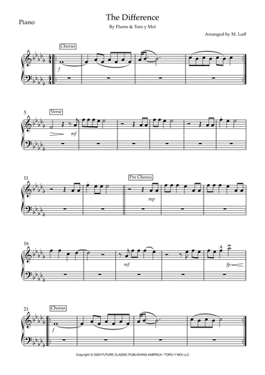 The Difference (arr. Matt Luff)