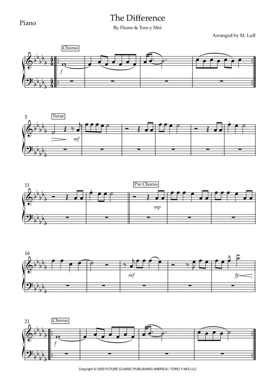 The Difference (arr. Matt Luff)