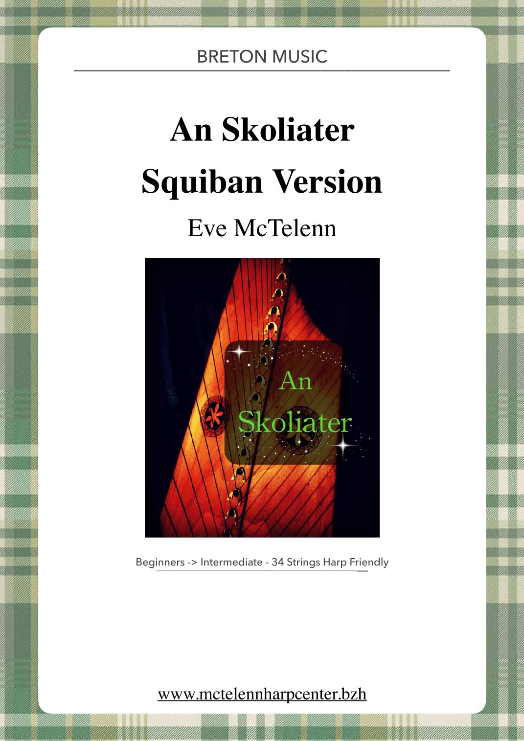 An Skoliater - Breton Melody - beginner & 34 String Harp | McTelenn Harp Center (arr. Eve McTelenn)