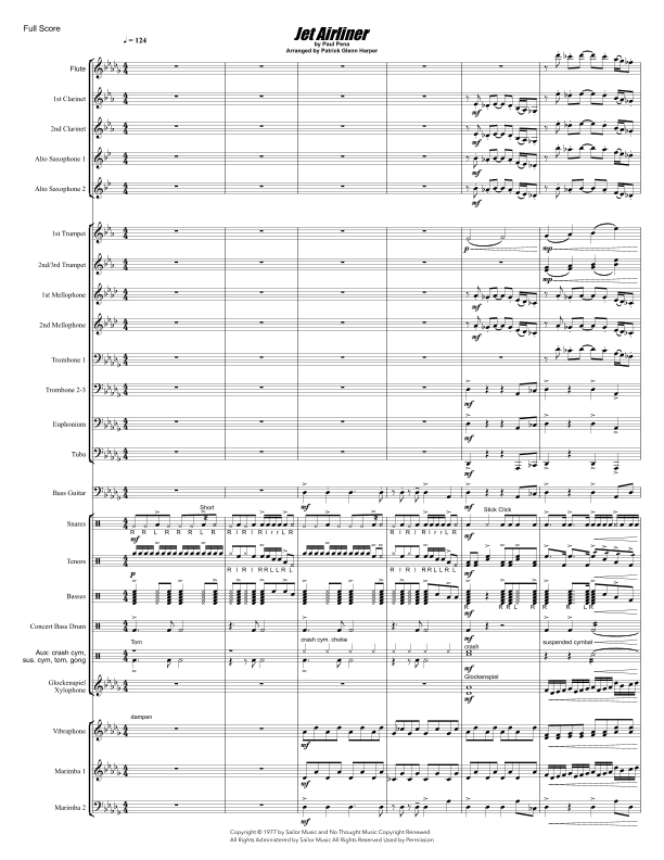 Jet Airliner (arr. Patrick Glenn Harper)