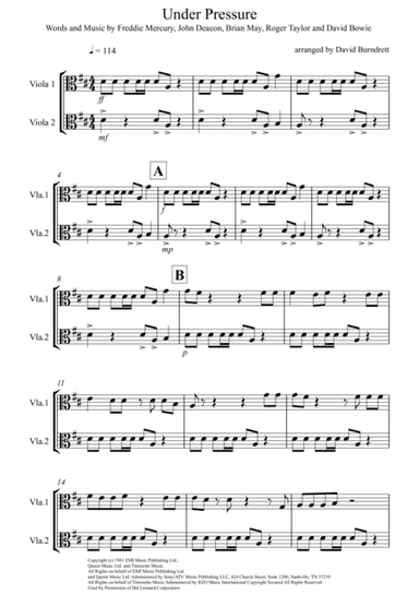 Under Pressure (arr. David Burndrett)