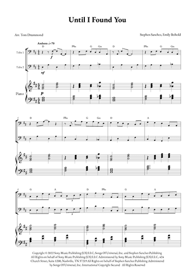 Until I Found You (arr. Tom Drummond)