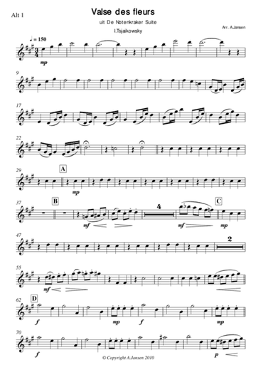 Flower Waltz, all parts (arr. A.H.Jansen)