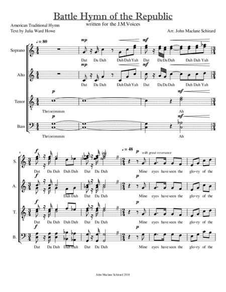 Battle Hymn of the Republic (arr. John Maclane Schirard)