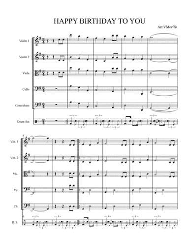 Happy Birthday / String band (arr. VMorffis)