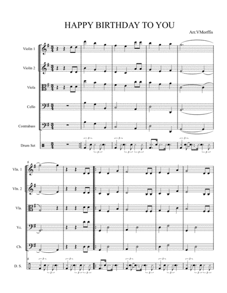 Happy Birthday / String band (arr. VMorffis)