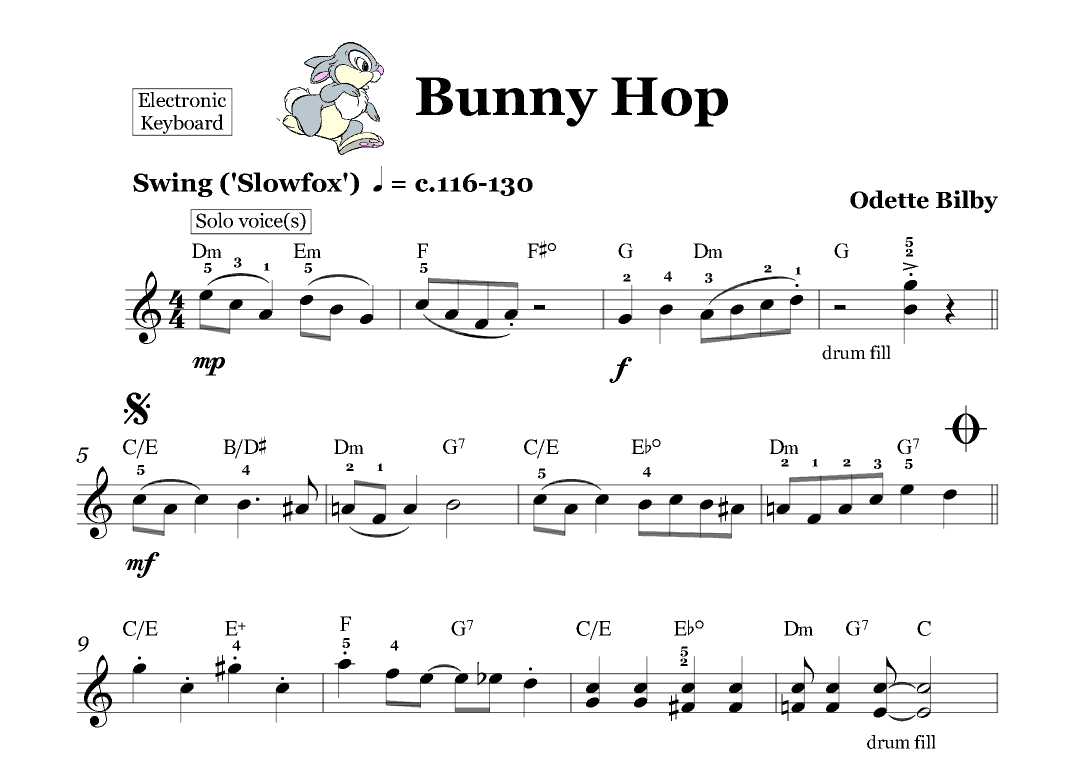 Bunny Hop (Electronic Keyboard Grade 4)