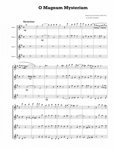 O Magnum Mysterium (arr. Kenneth D. Friedrich)