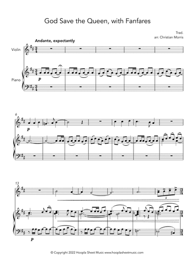 God Save the Queen, with Fanfares (arr. Christian Morris)