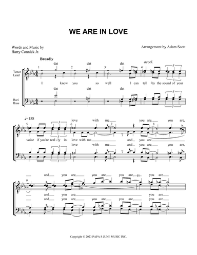 We Are In Love (arr. Adam Scott)