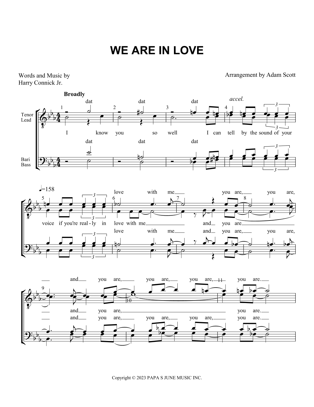 We Are In Love (arr. Adam Scott)